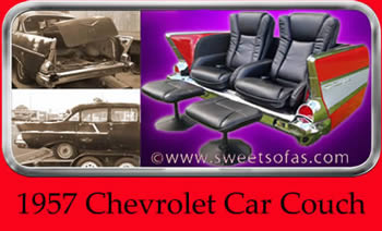 1957 Chevy Car Couch | Built By Sweet Sofas 1957 Chevy Car Couch